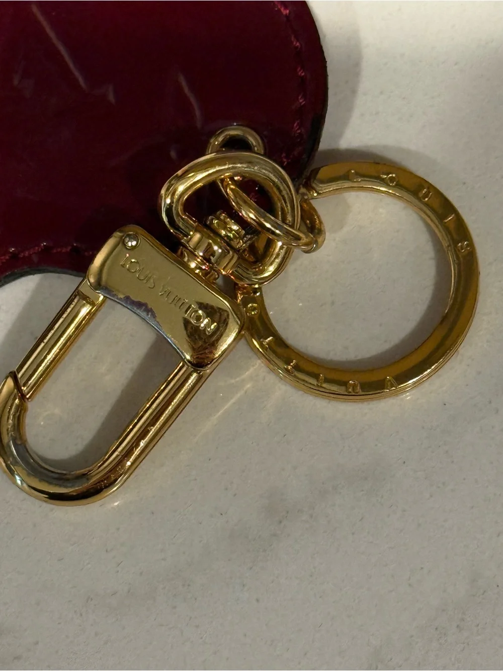 Louis Vuitton Vernis Heart Bag Charm